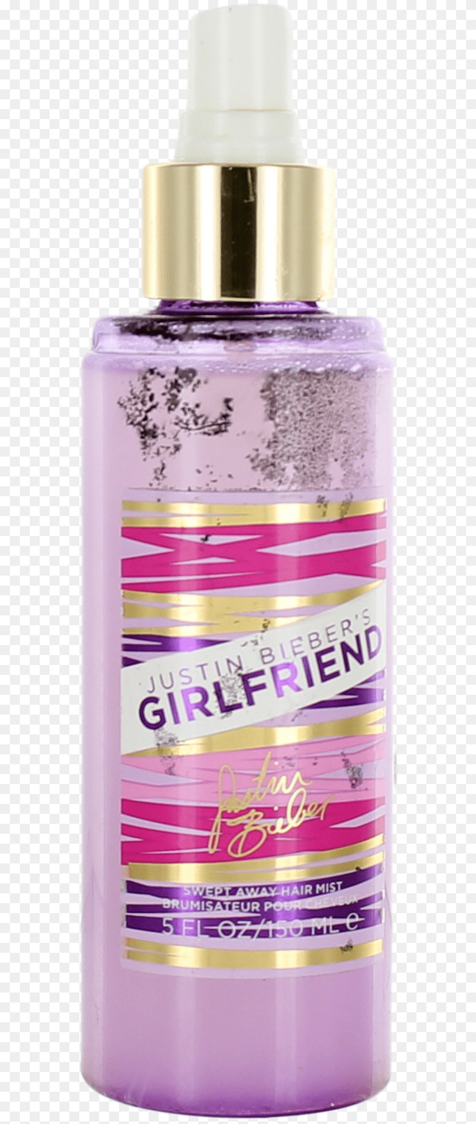 Girlfriend By Justin Bieber For Women Hair Mist Spray Bottle, Purple, Cosmetics, Perfume Png