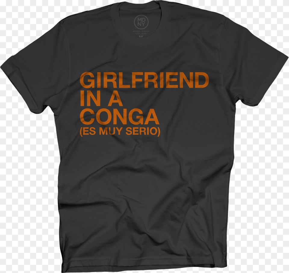 Girlfriend In A Conga Black T Shirt 25 Record Label Shirts, Clothing, T-shirt Png Image