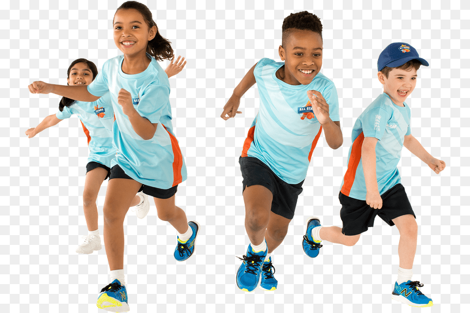 Girls And Boys Will Learn The Basic Skills Of Cricket Children Running, Person, Shorts, Shoe, Footwear Free Transparent Png