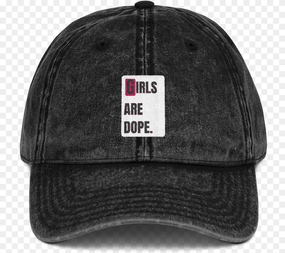 Girls Are Dope White Box Logo Vintage Cotton Twill Cap Black Navy U0026 Maroon Colors Baseball Cap, Baseball Cap, Clothing, Hat Free Png Download