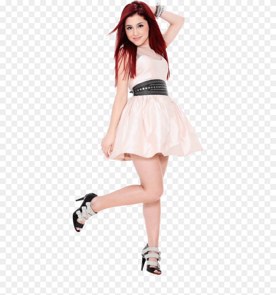 Girls Ariana Grande 2010 Ariana Grande Red Hair Ariana Grande Victorious Pale, Clothing, Costume, Dress, Shoe Free Transparent Png