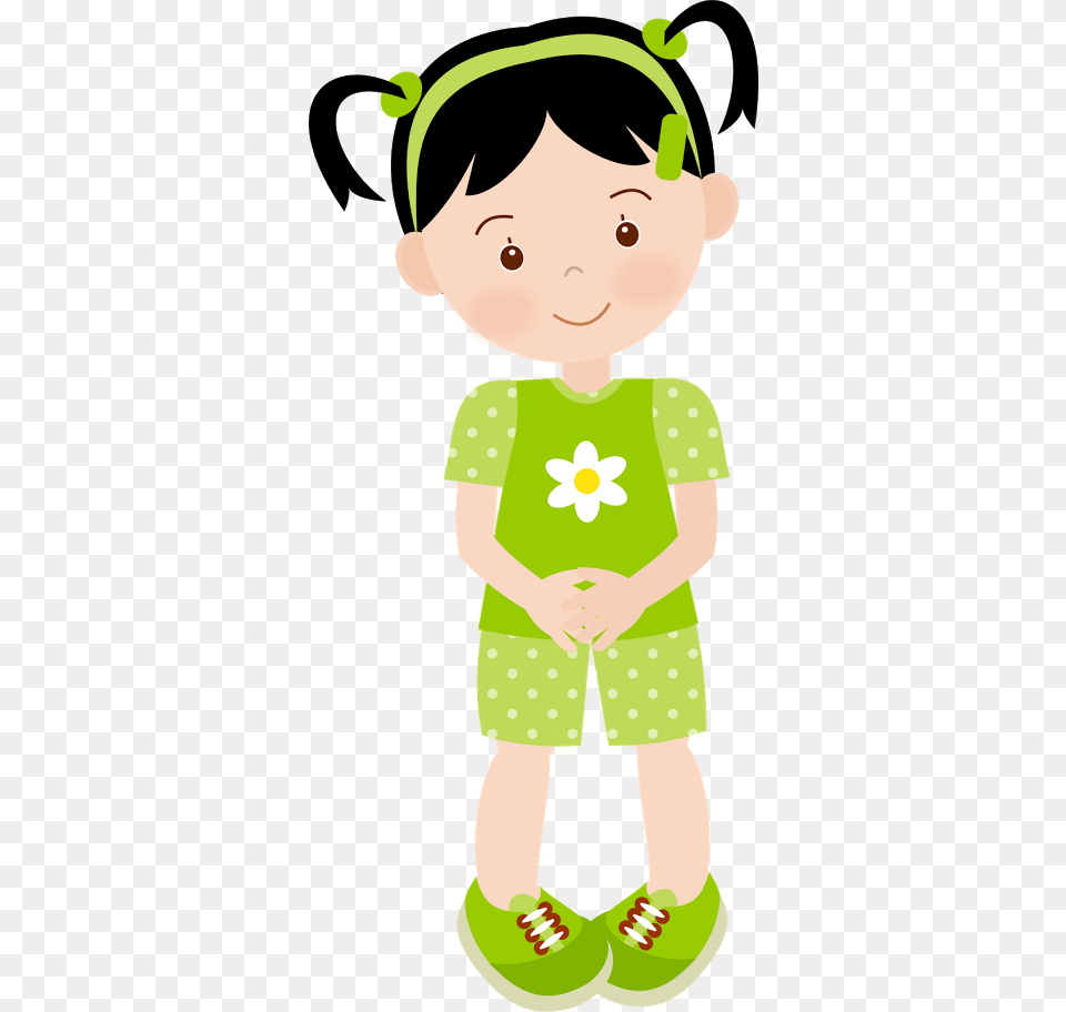 Girls Baby Icon Girls Clips Baby Festa De Pijama Clipart, Person, Pattern, Footwear, Clothing Png