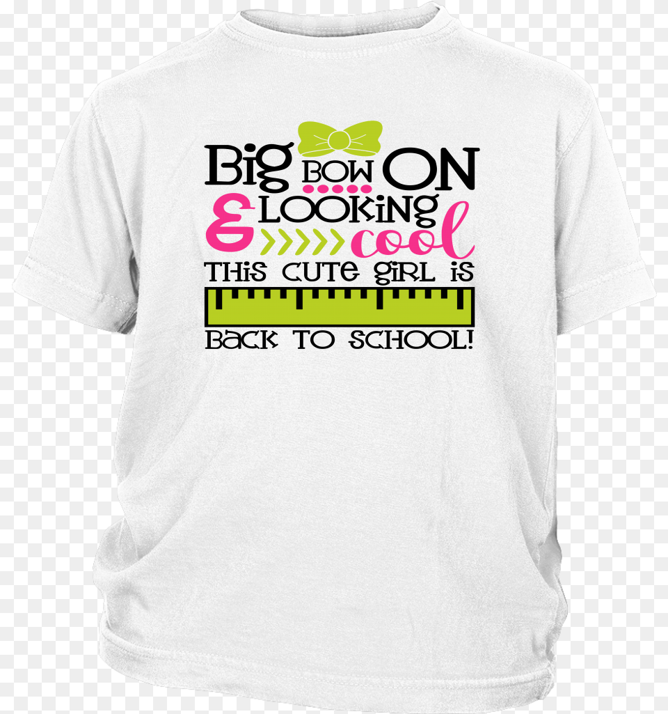 Girls Back To School T Shirt Cool Cotton Shirt With Active Shirt, Clothing, T-shirt Png Image