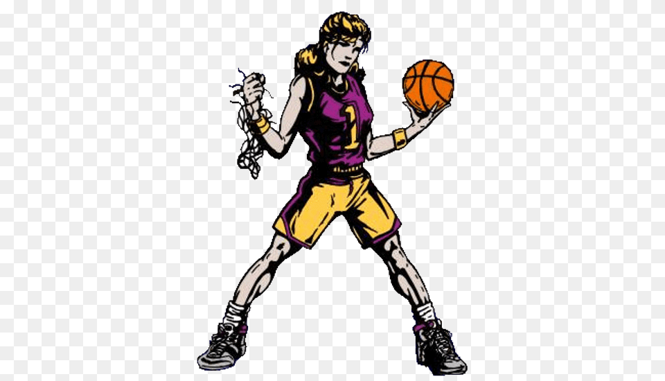 Girls Basketball Clipart, Person, Book, Publication, American Football Free Png Download