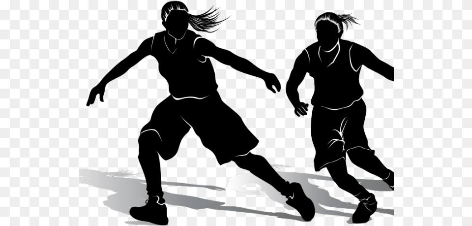 Girls Basketball Cliparts Girl Basketball Player Vector Girls Playing Basketball Clipart, Silhouette, Person, Adult, Man Free Png