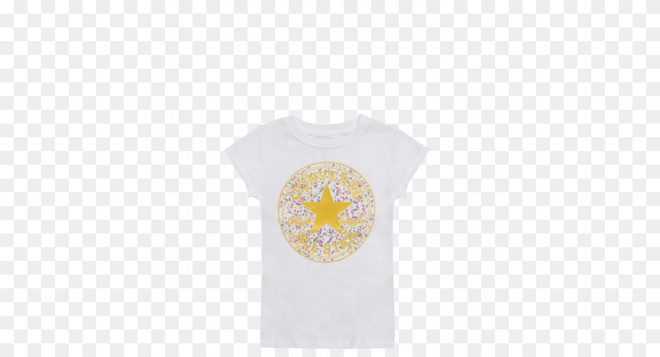 Girls Birthday Confetti Chuck Patch Junior T Shirt Circle, Clothing, T-shirt Png