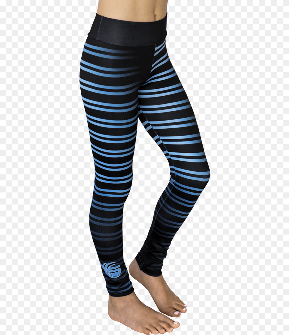 Girls Blue Stripe Leggings Tights, Clothing, Pants, Hosiery, Adult Png