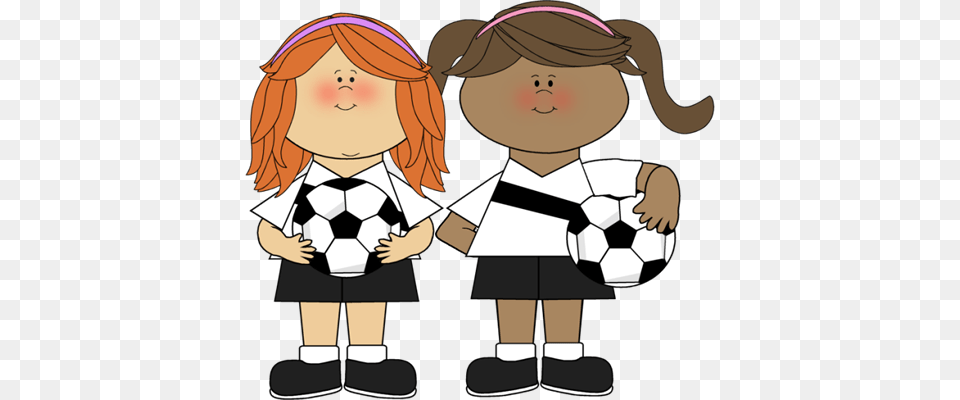 Girls Clipart, Sport, Ball, Soccer Ball, Soccer Free Transparent Png