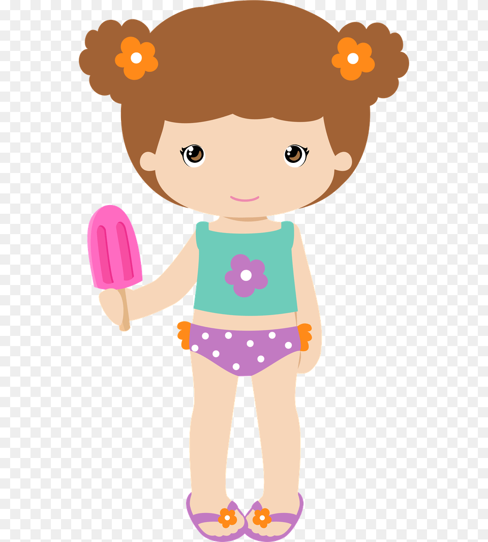 Girls Clipart Beach Pool Party Girl, Baby, Person, Face, Head Free Png