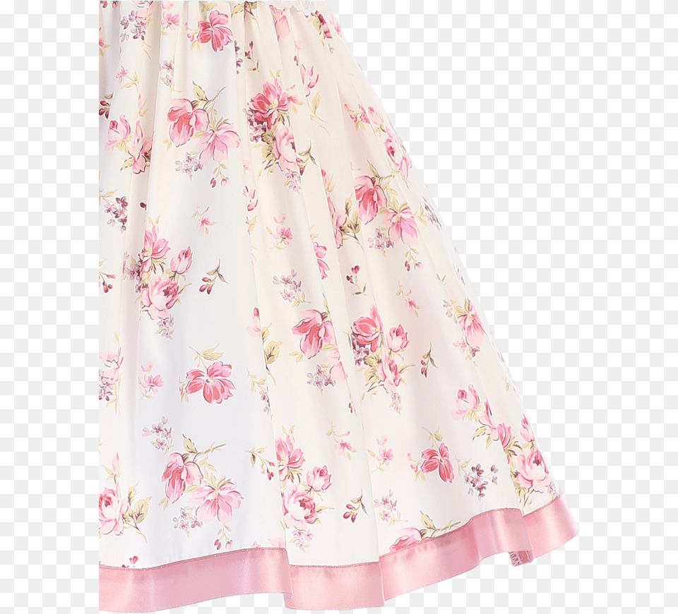 Girls Cotton Floral Dresses, Clothing, Skirt, Adult, Bride Free Png