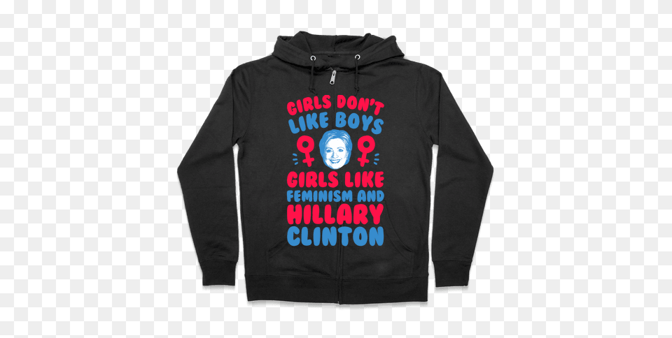 Girls Dont Like Boys Girls Like Feminism And Hillary Clinton, Clothing, Sweater, Sleeve, Long Sleeve Free Transparent Png