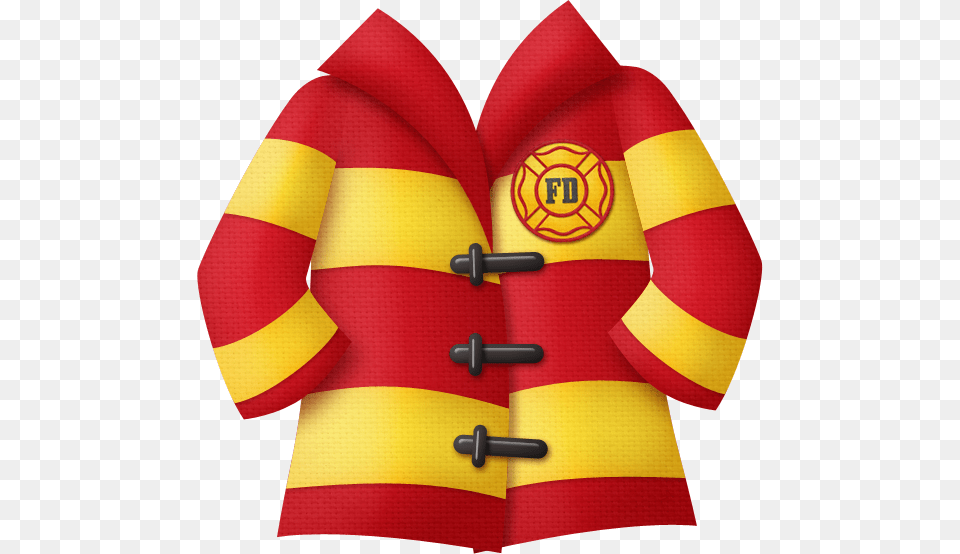 Girls Fireman Outfit Clipart, Clothing, Coat, Lifejacket, Vest Free Png