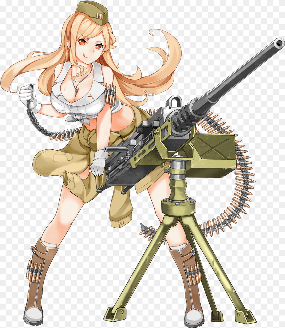 Girls Frontline 50 Cal, Book, Comics, Weapon, Publication Png Image