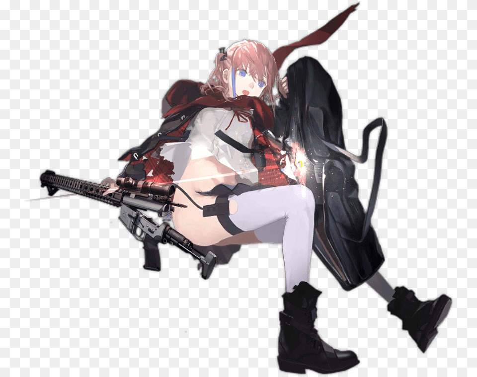 Girls Frontline Ar, Person, Gun, Weapon, Face Free Png