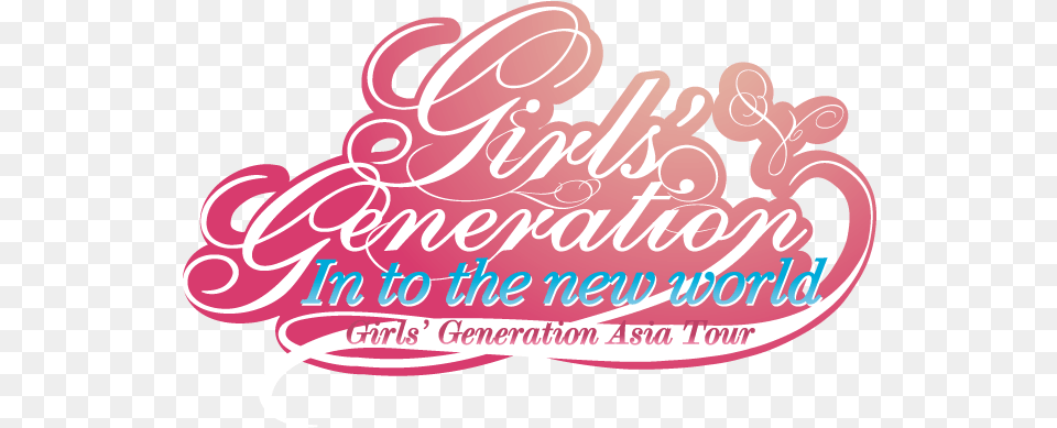 Girls Generation Into The New Tour Into The New World, Text Free Png