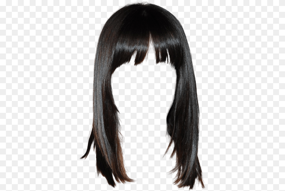 Girls Hairstyle Image Black Hair With Bangs, Black Hair, Person, Adult, Female Free Transparent Png