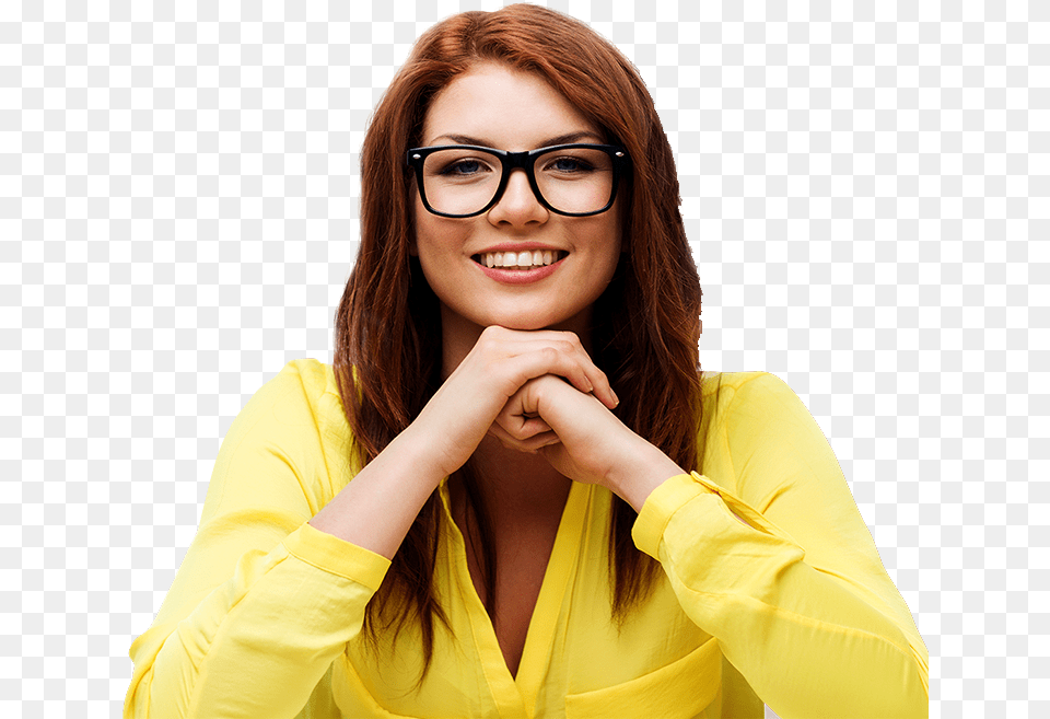 Girls In Eye Glasses, Accessories, Smile, Portrait, Photography Free Png Download