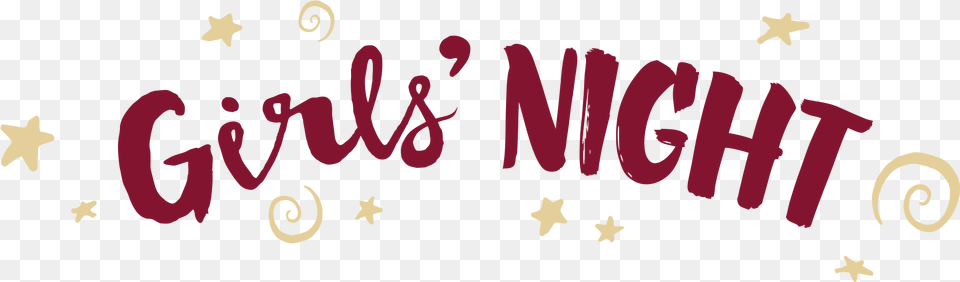 Girls Night Ideas Calligraphy, Text, Symbol Png Image