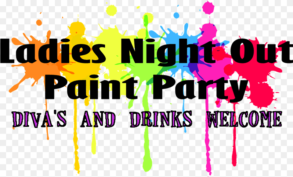 Girls Night Paint Party, Art, Graphics, Purple, People Free Transparent Png