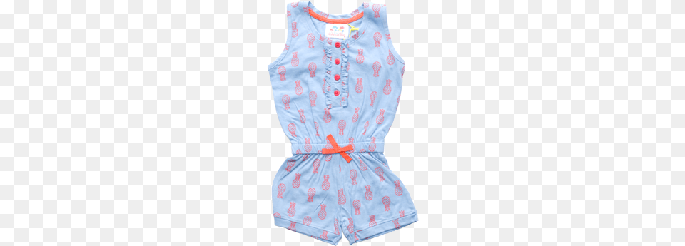 Girls Pineapple Playsuit Dress, Blouse, Clothing, Pattern Free Transparent Png