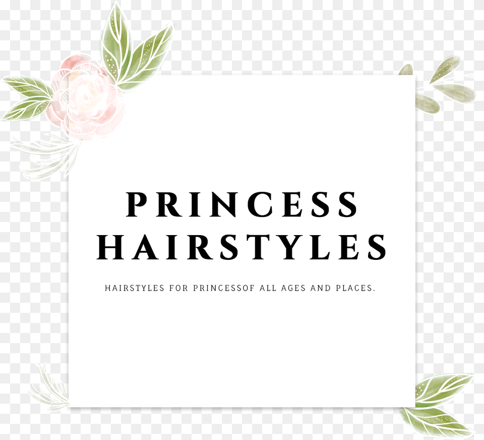 Girls Princess Hairstyles One Side Floral, Envelope, Mail, Greeting Card, Rose Free Transparent Png