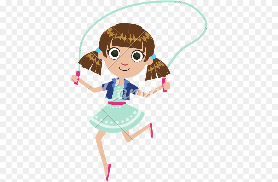 Girls Rope Jumping Clipart, Baby, Person, Face, Head Png