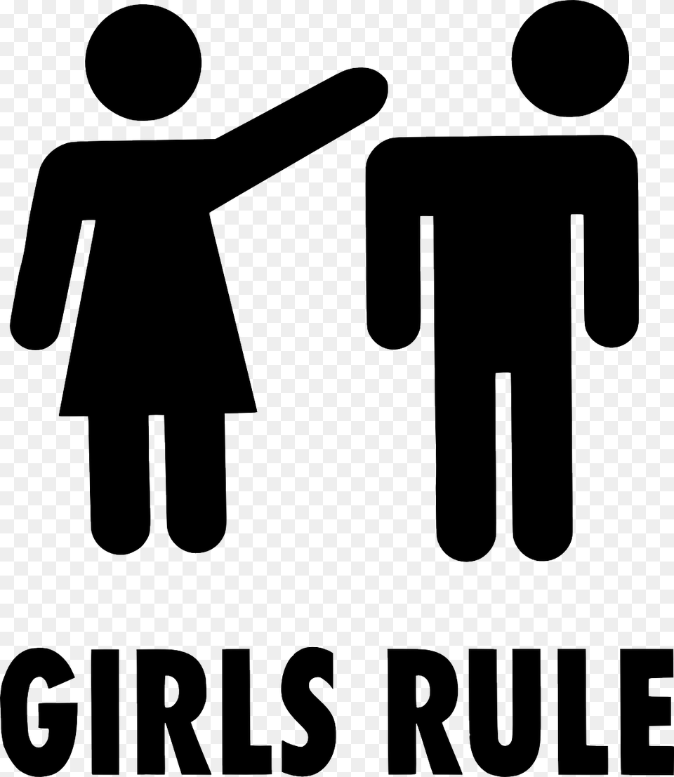 Girls Rule Sign Clip Art At Clker Girls Rule, Symbol, Stencil, Gas Pump, Machine Free Png