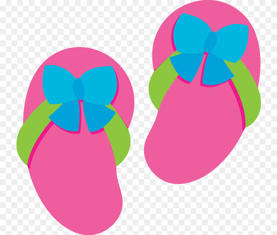 Girls Sleepover Party Clip Art, Clothing, Flip-flop, Footwear Png Image