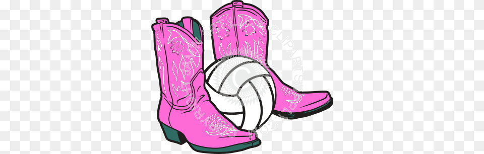 Girls Volleyball Cowboy Boots, Boot, Clothing, Cowboy Boot, Footwear Free Transparent Png