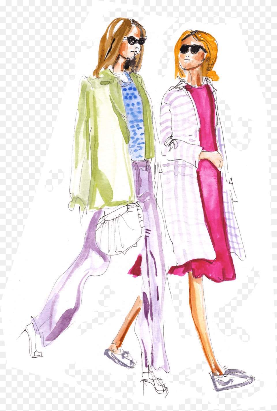 Girls Walking Illustration, Adult, Wedding, Person, Female Free Png