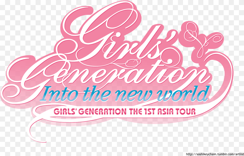 Girlsgeneration Snsd Sticker Tour Into The New World, Text Free Png