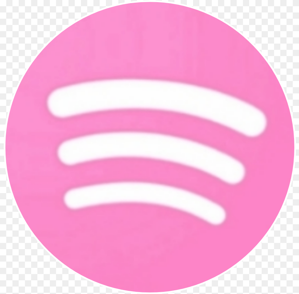 Girly Cute Sticker Pink Tumblr Beach Vibes Logo Spotify Icon Blue, Disk, Light Png Image