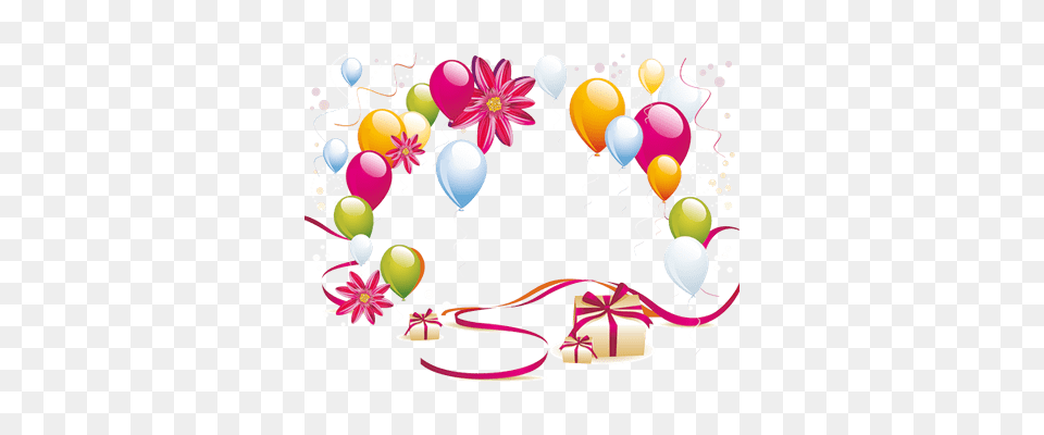 Girly Happy Birthday On Balloon, Art, Graphics, Pattern, People Free Png