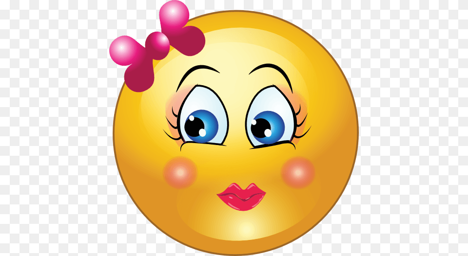 Girly Smiley Cliparts, Balloon, Face, Head, Person Free Png Download