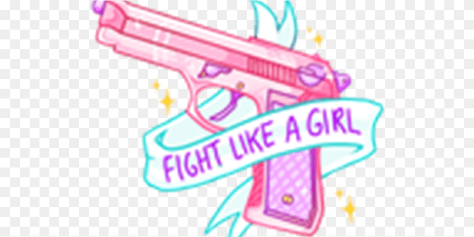Girly Stickers Transparent, Firearm, Weapon, Gun, Handgun Png Image