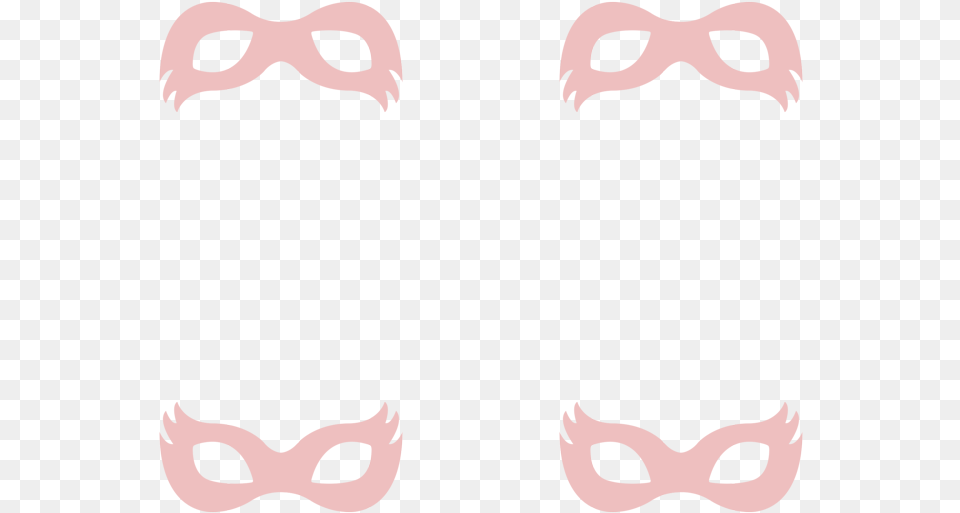 Girly Superhero Masks In Dusty Pink Wallpaper, Face, Head, Person, Stencil Free Png