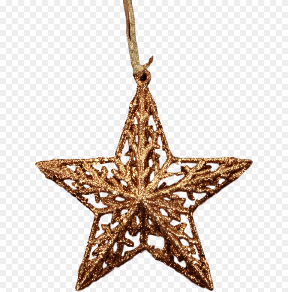 Gisela Graham Gold Christmas Tree Christmas Decorations Star, Accessories, Star Symbol, Symbol, Pendant Free Transparent Png