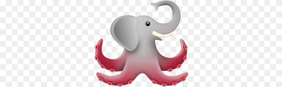 Gishwhes Gishmoji Animal Figure, Elephant, Invertebrate, Mammal, Octopus Png