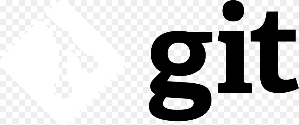 Git Logo Transparent Svg Vector Git Logo Black And White, Sign, Symbol, Mace Club, Weapon Png Image