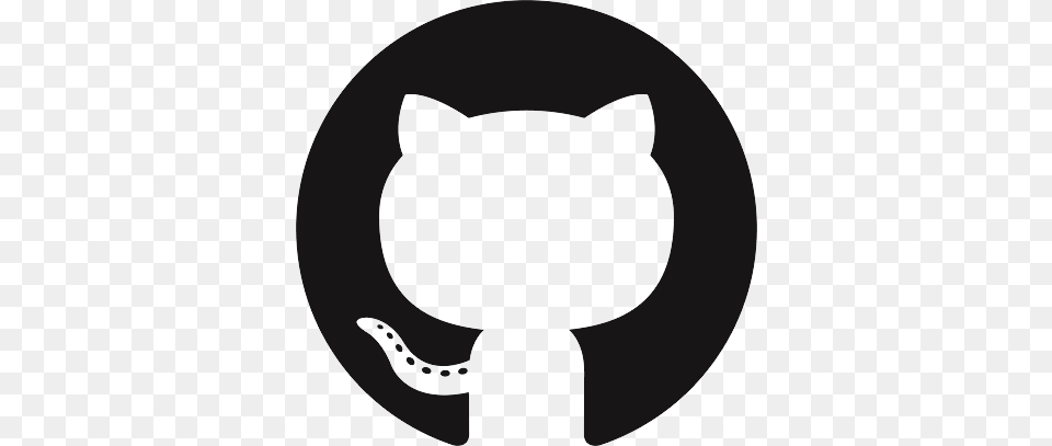 Github, Stencil, Sticker, Silhouette, Animal Free Png Download