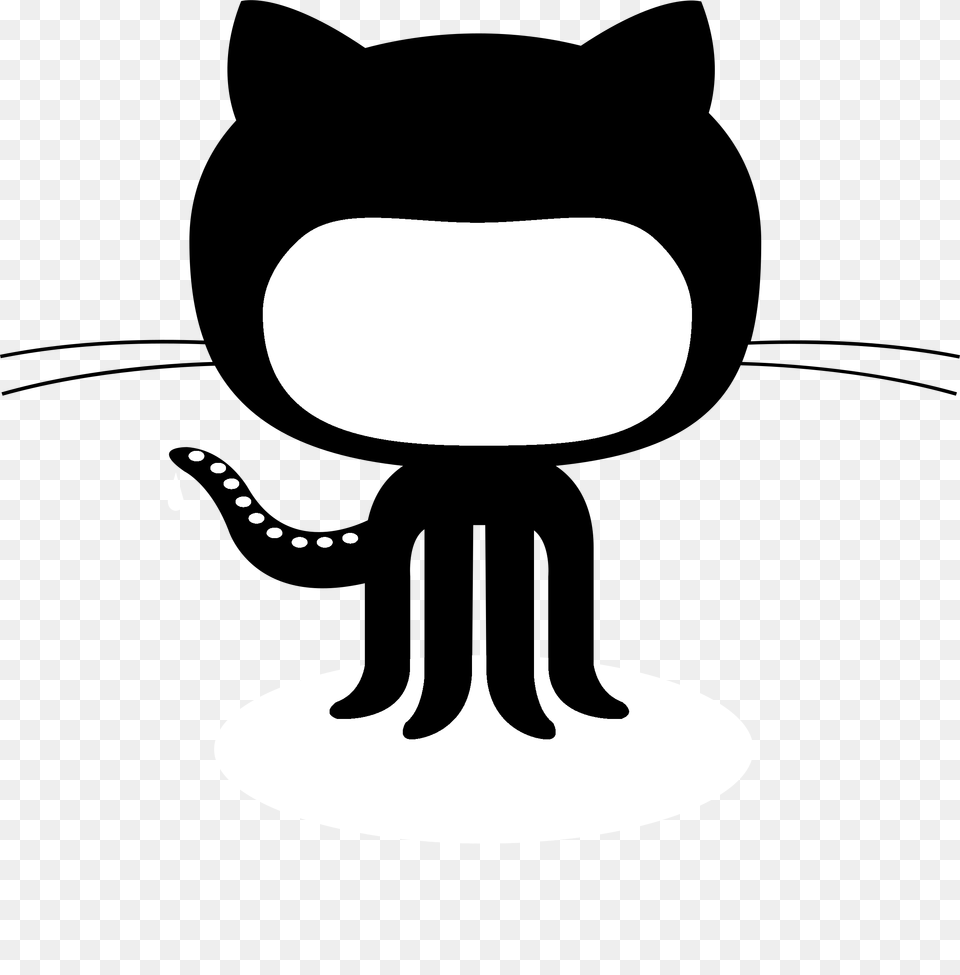 Github, Stencil, Cutlery, Fork Free Png Download