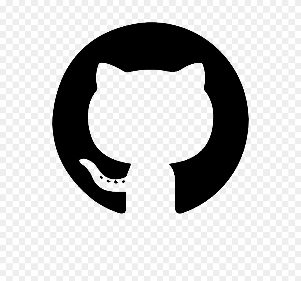 Github, Stencil, Silhouette, Sticker, Logo Free Png Download