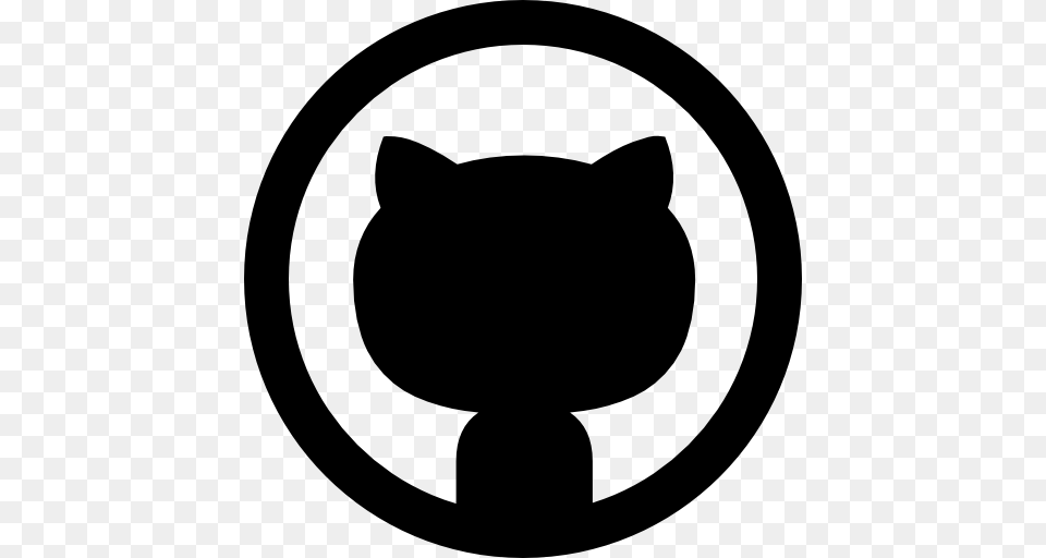 Github, Silhouette, Stencil, Animal, Cat Png