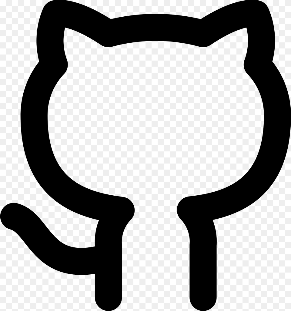 Github Icon, Gray Png