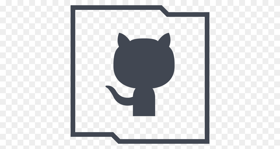 Github Icon, Stencil, Animal, Cat, Mammal Png
