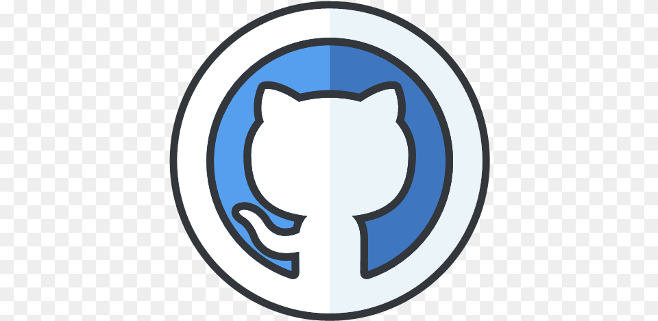 Github Icon Blue Github Icon, Sticker, Logo, Disk Png