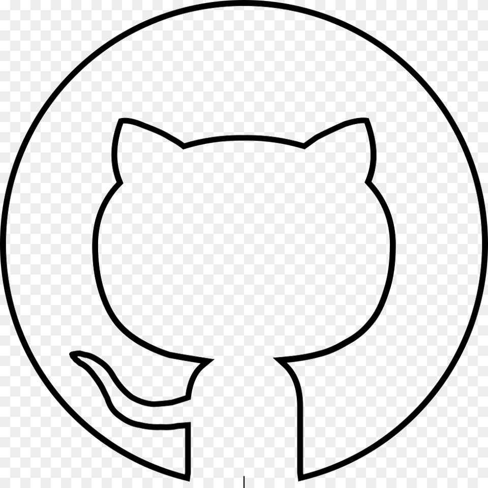 Github Icon Download, Stencil, Sticker, Symbol Free Transparent Png