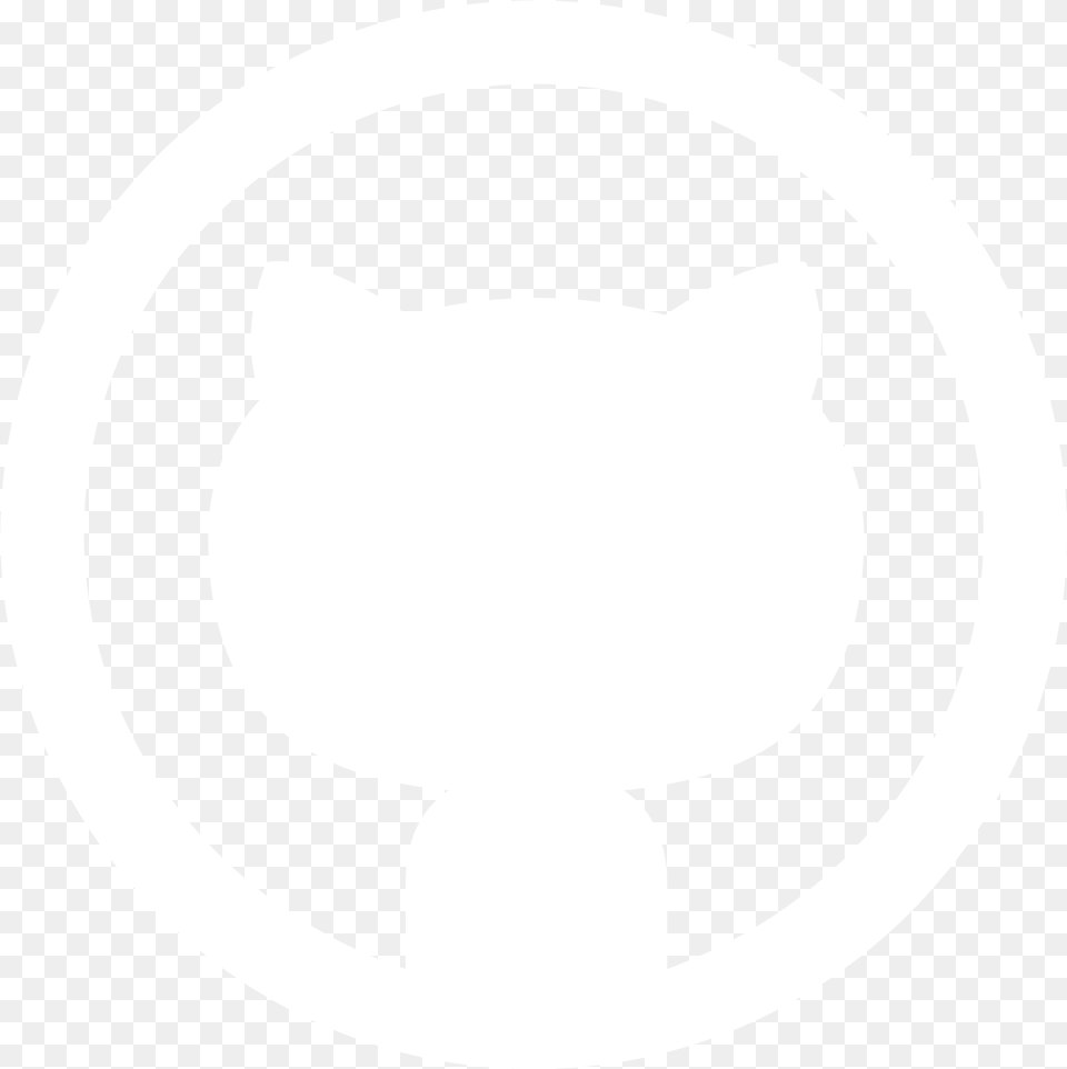 Github Icon White Github Icon Black Background, Stencil Png Image