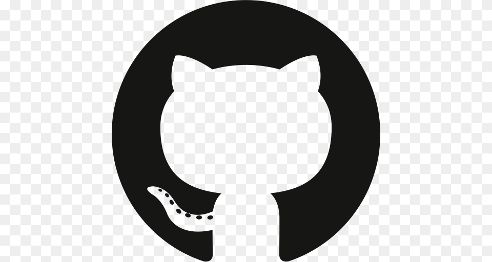 Github Logo, Sticker, Animal, Cat, Mammal Png Image