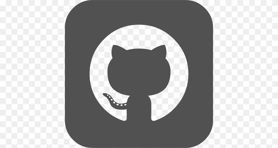 Github Logo Media Icon With And Vector Format For Stencil, Sticker, Animal, Cat Free Png Download